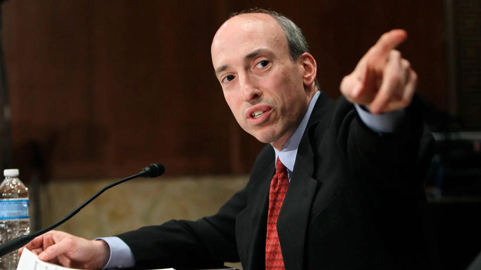 Gary Gensler, presidente de la SEC, organismo que evalúa aprobar ETF de ether al contado