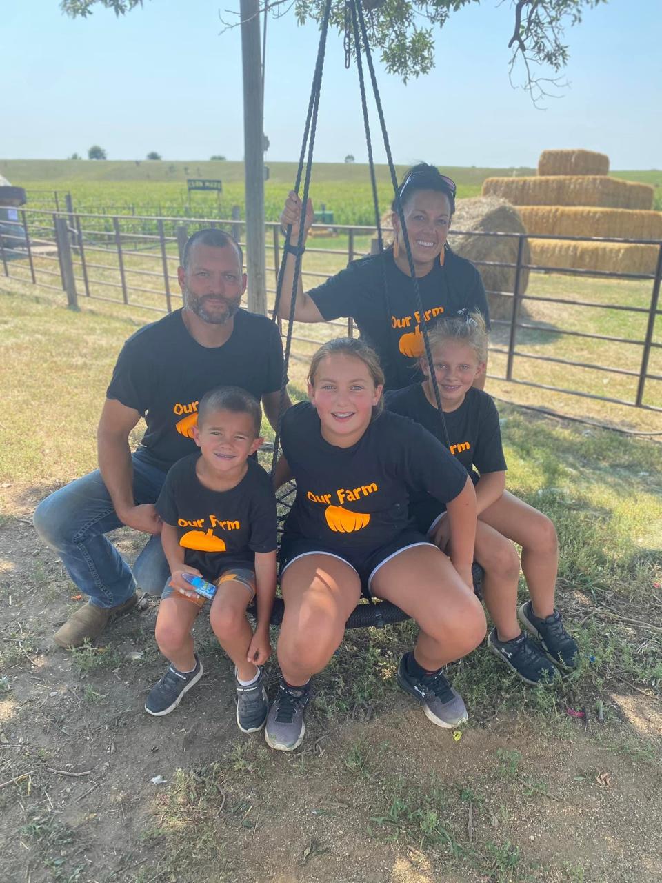 Lane and Brooke Mellegaard, along with their three children, Kase, Melie and Berklie, converted their family farm near Parker, South Dakota, into a fall adventure land for kids and families.