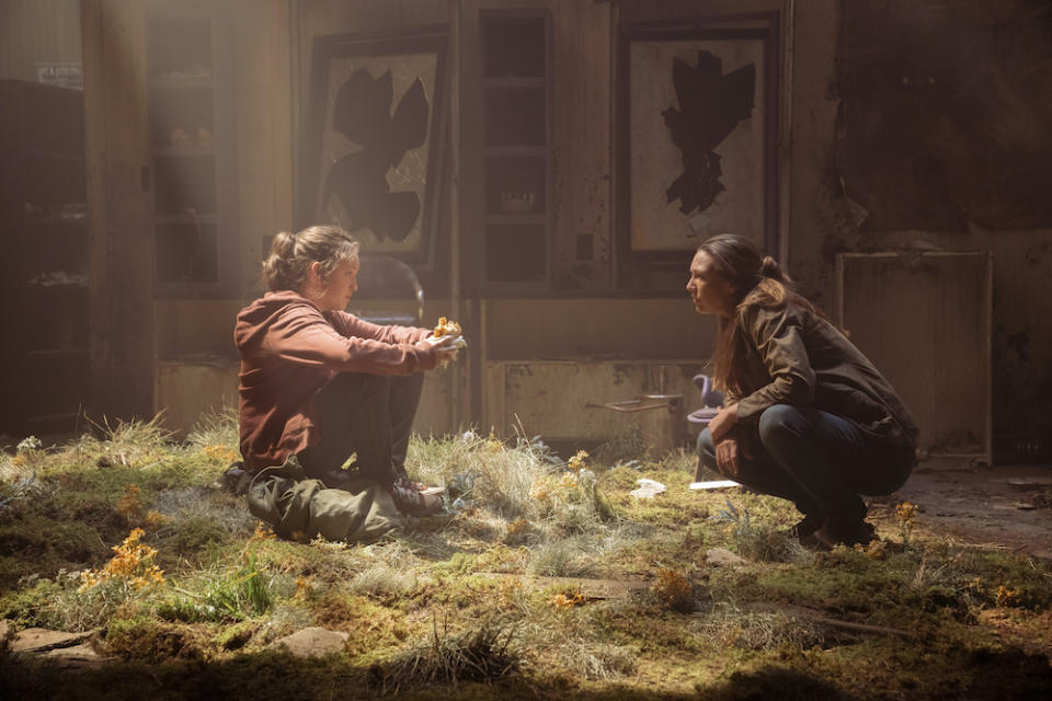 Bella Ramsey and Anna Torv in “The Last of Us” - Credit: Liane Hentscher / HBO