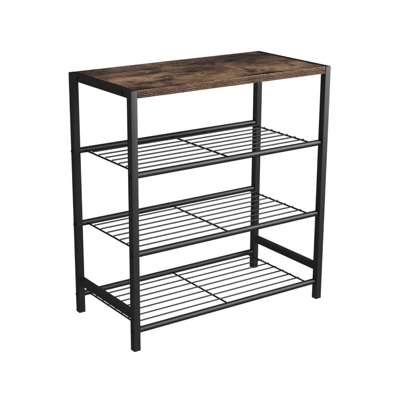 HOMEFORT 4-Tier Metal Shoe Rack