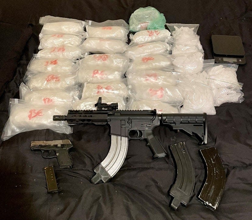 The latest week of Operation Consequences mainly targeted Victorville, resulting in felony arrests and the seizure of drugs and firearms, sheriff’s officials said.