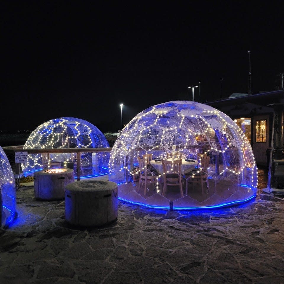 The Windjammer Bar and Grill  in Lexington recently added four igloos on its patio for outdoor winter dining.
