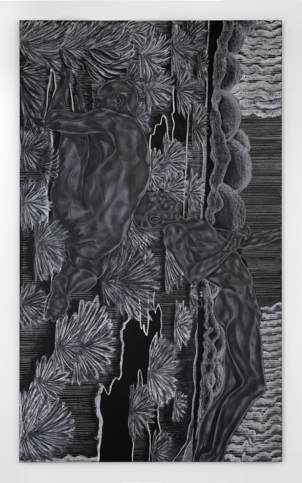 An artwork from Toyin Ojih Odutola's A Countervailing Theory - Jack Shainman Gallery, New York