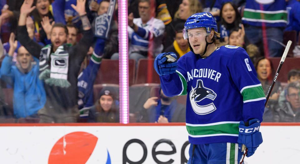 Brock Boeser is reportedly seeking $7M annually, which should be a no-brainer for the Canucks. (Photo by Derek Cain/Icon Sportswire via Getty Images)