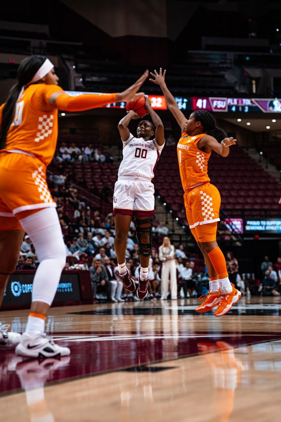 Florida State women's basketball defeated Tennessee, 92-91, on Nov. 9, 2023, at the Donald L. Tucker Civic Center