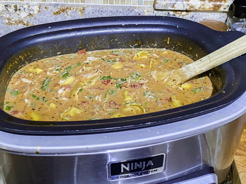 After my attempt at The Soup hung out in my slow cooker all afternoon, it was ready to serve. (Terri Peters/TODAY)