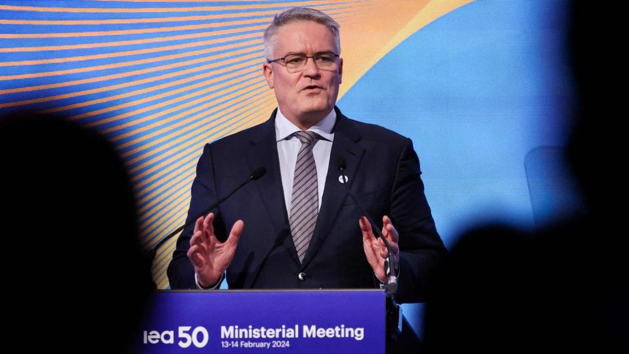 The Economic Outlook was released by the OECD, led by Australian Secretary-General Mathias Cormann. Picture: AFP / Ian Langsdon.