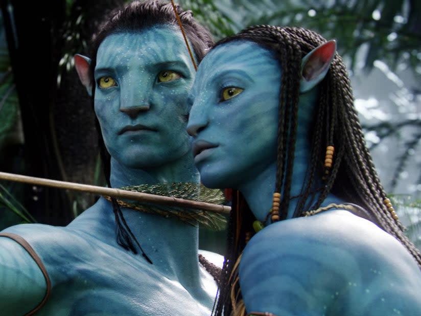 Sam Worthington and Zoë Saldaña in ‘Avatar’ (20th Century Studios)