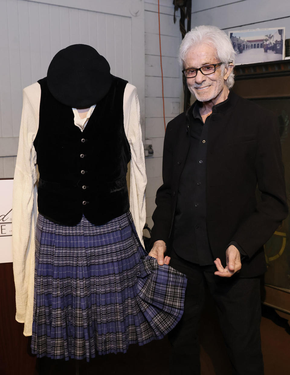 George Chakiris attends the press preview for exhibit "Meet the Stars: MGM 100th Anniversary and The Gold Age of Hollywood" at Hollywood Heritage Museum on April 04, 2024 in Los Angeles, California.