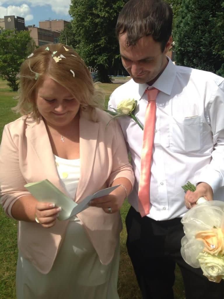 Clare and Richard Duffy were due to celebrate their tenth wedding anniversary but she died suddenly in January. (Reach)
