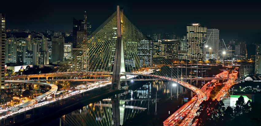 Sao Paulo, una ciudad con mucho tráfico. Foto: Carlos Alkmin/Getty Images