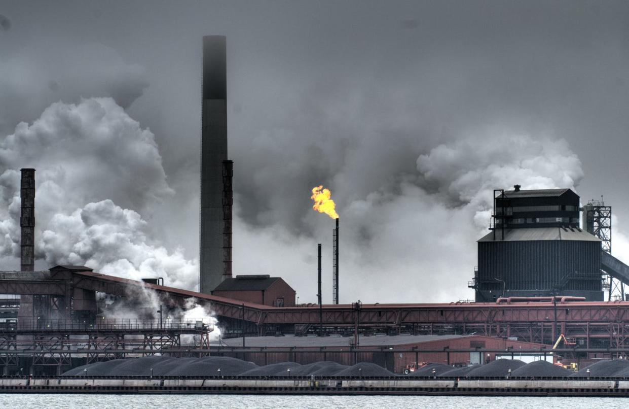 <span class="caption">Some industries, including steel and cement, emit carbon dioxide as part of the manufacturing process, and could benefit from carbon capture technologies. </span> <span class="attribution"><span class="source">(haglundc/flickr)</span>, <a class="link " href="http://creativecommons.org/licenses/by-nc-sa/4.0/" rel="nofollow noopener" target="_blank" data-ylk="slk:CC BY-NC-SA;elm:context_link;itc:0;sec:content-canvas">CC BY-NC-SA</a></span>