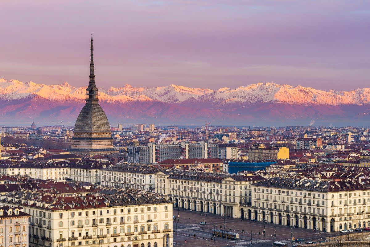 Turin has beautiful architecture backed by mountains (Getty Images/iStockphoto)