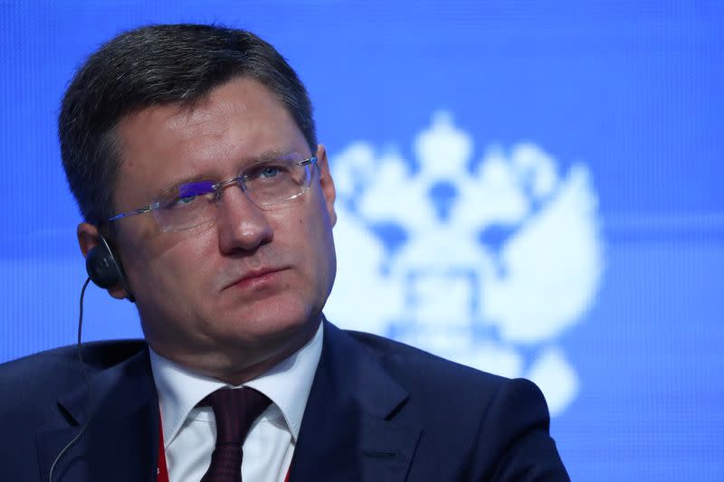 FILE PHOTO: Russian Energy Minister Alexander Novak attends the Energy Week International Forum in Moscow