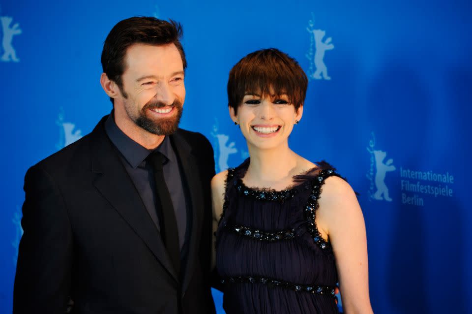 Hugh's former Les Miserables co-star Anne Hathaway also penned a touching tribute for his entry on the list calling his talent 