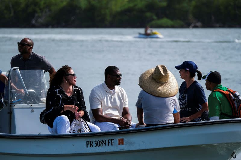 EPA Administrator Michael Regan visits the Laguna San Jose in San Juan