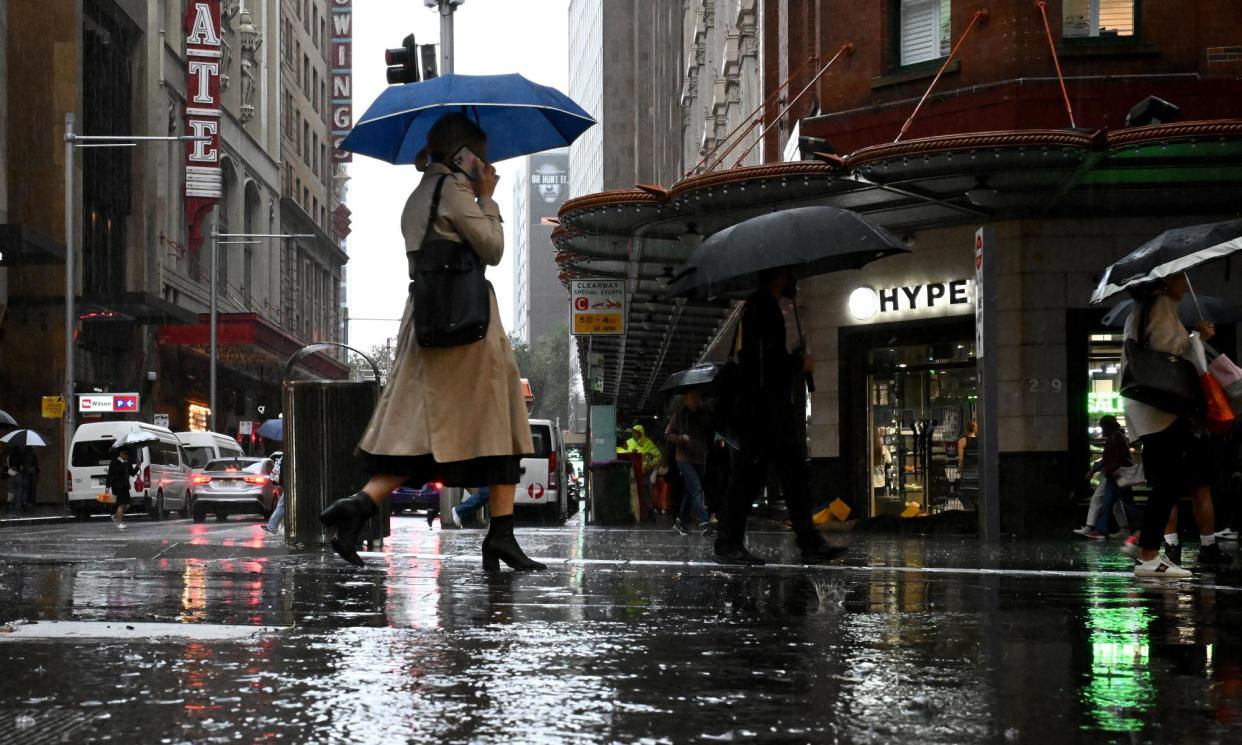 <span>Major flooding was affecting parts of Sydney on Friday afternoon, as New South Wales and parts of Queensland have been advised to prepare for more wet weather.</span><span>Photograph: Bianca de Marchi/AAP</span>