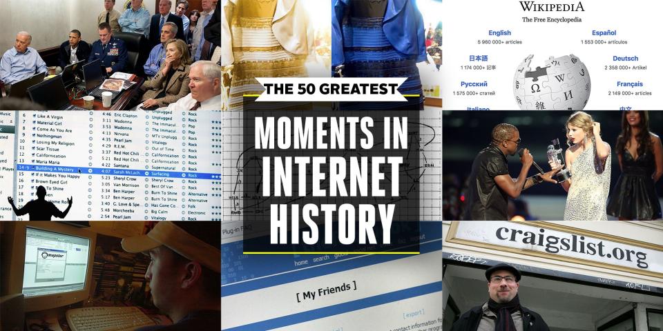 The 50 Greatest Moments in Internet History