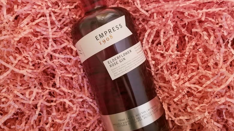 Empress 1908 Elderflower Rose Gin in paper