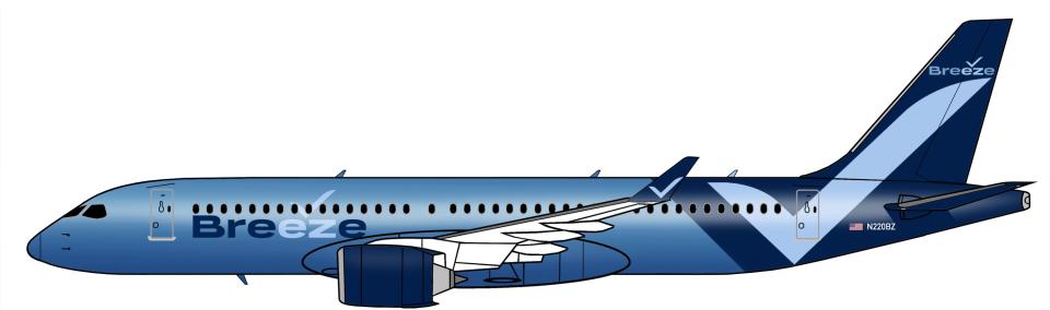 Breeze Airbus A220-300 Moxy