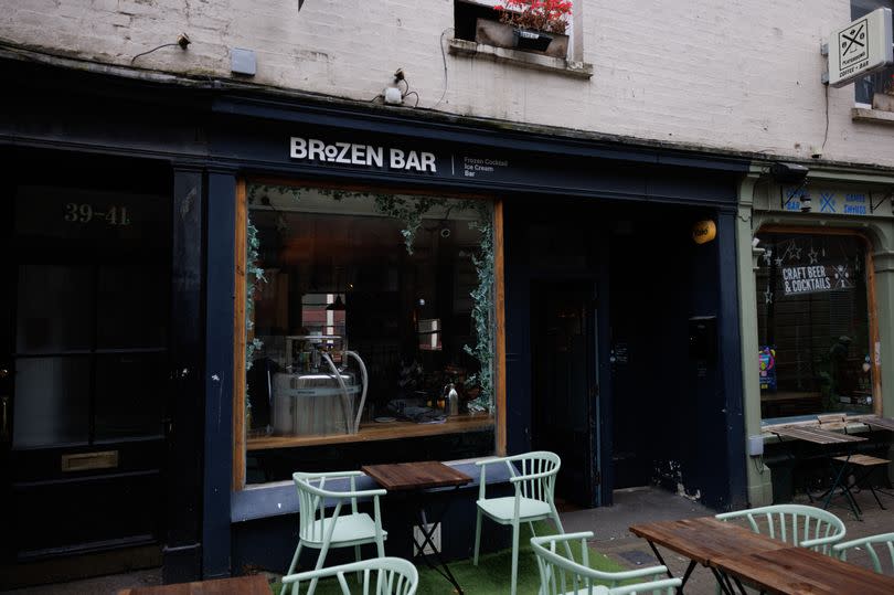 The Brozen Bar is located on St Nicholas Street in the city centre.