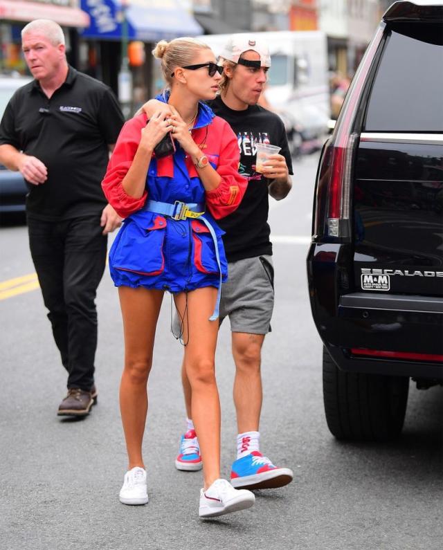 Justin Bieber and Hailey Baldwin catch up over lunch