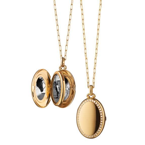 The Four Image "Midi" Diamond Border Locket