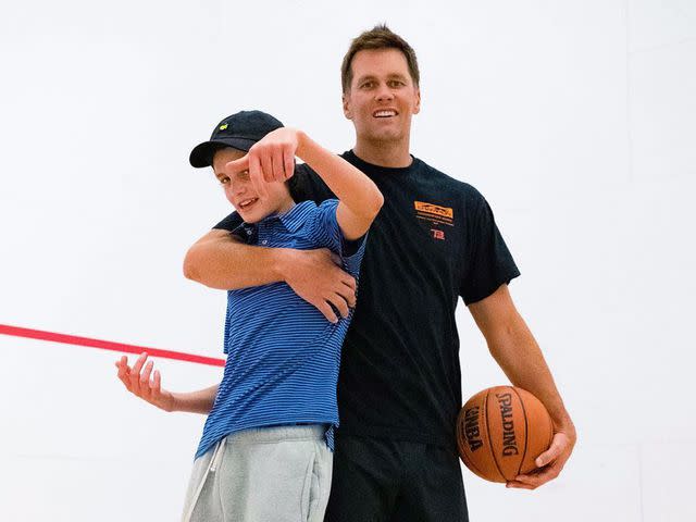 Tom Brady Instagram Tom Brady with son Jack playing basketball in spring 2022