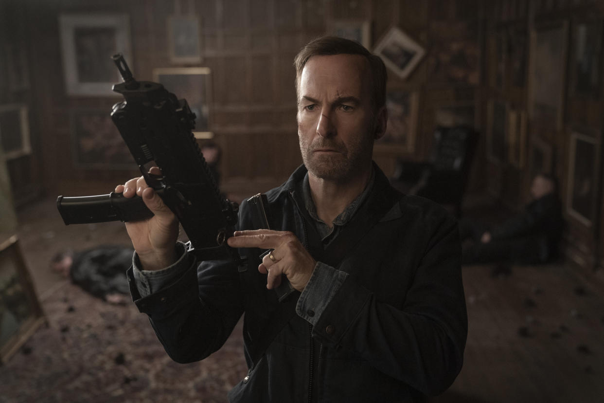 Bob Odenkirk as Hutch Mansell in Nobody, directed by Ilya Naishuller. (Universal Pictures)