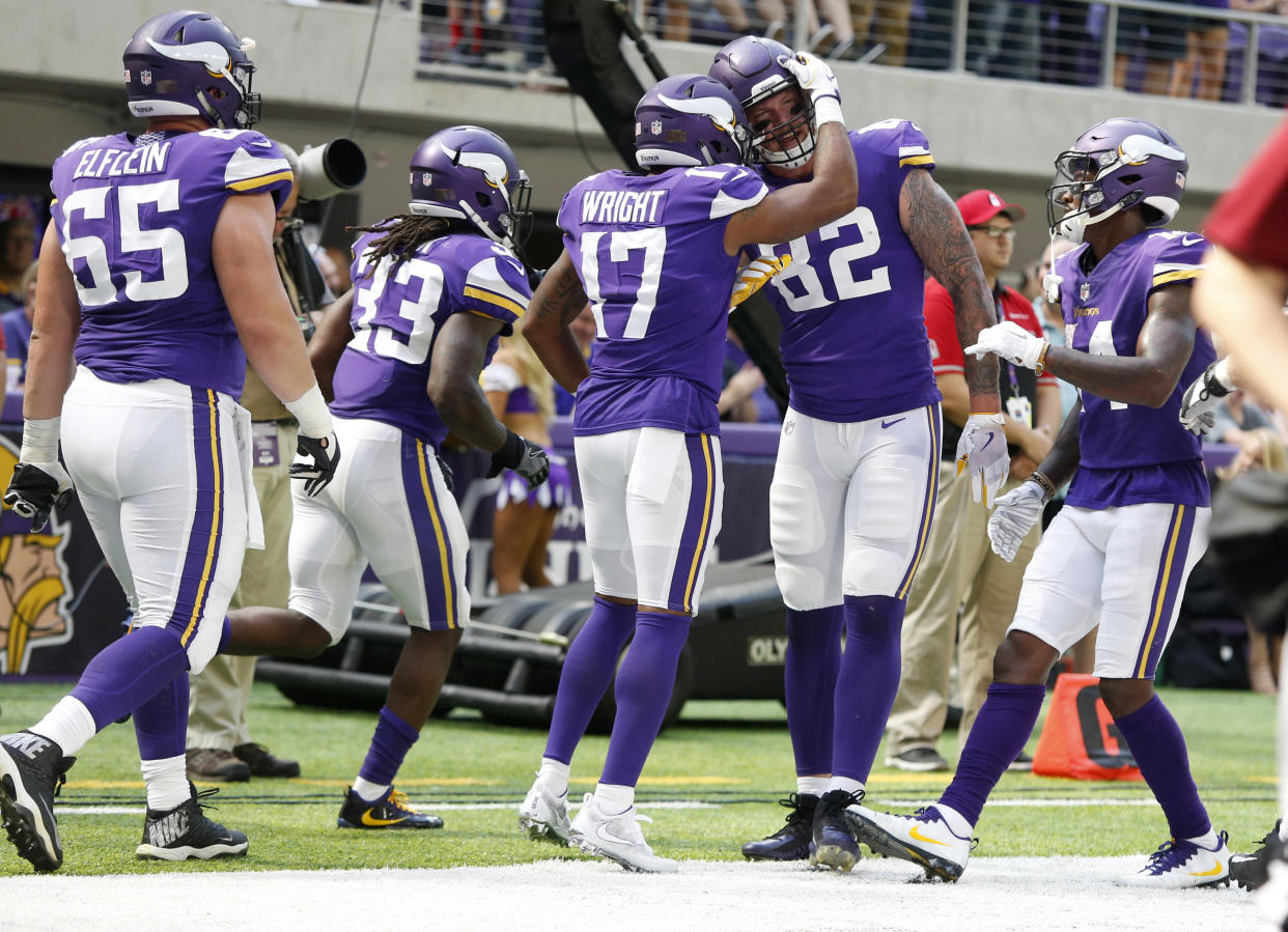 The Vikings look to improve to 3-1 on Sunday against the Lions. (AP)