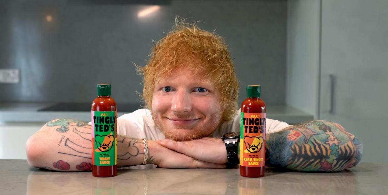 ed sheeran tingly ted's hot sauce