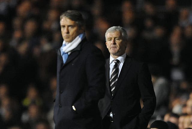 Roberto Mancini and Mark Hughes