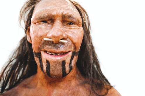 <span class="caption">Neanderthal reproduction in Trento Museum of Natural History</span> <span class="attribution"><a class="link " href="https://www.shutterstock.com/image-photo/realistic-prehistoric-early-man-neanderthal-reproduction-1023415276" rel="nofollow noopener" target="_blank" data-ylk="slk:Luca Lorenzelli/Shutterstock;elm:context_link;itc:0;sec:content-canvas">Luca Lorenzelli/Shutterstock</a></span>