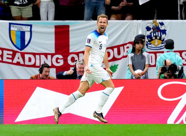 Harry Kane celebrates