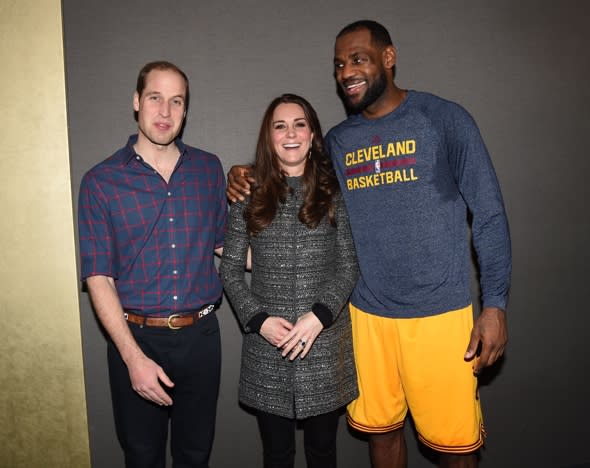 Kate Middleton in New York: Basketball star breaks royal protocol and puts arm around Duchess