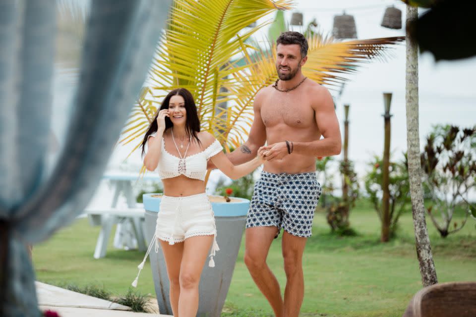 Bachelor In Paradise stars Luke McLeod and Lisa Hyde made the bold decision to leave the island together to make it work on the outside, but their romance was short-lived due to Luke cheating. Source: Ten