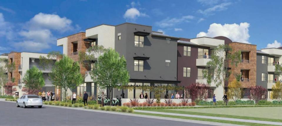 The third phase of the Avila Ranch housing development will sit on around four acres and will contain two smaller sections: the Anacapa development consisting of 85 market-rate units in two three-story buildings on the east side of Earthwood Lane and the Sendero development consisting of 60 units in one building on the west side.