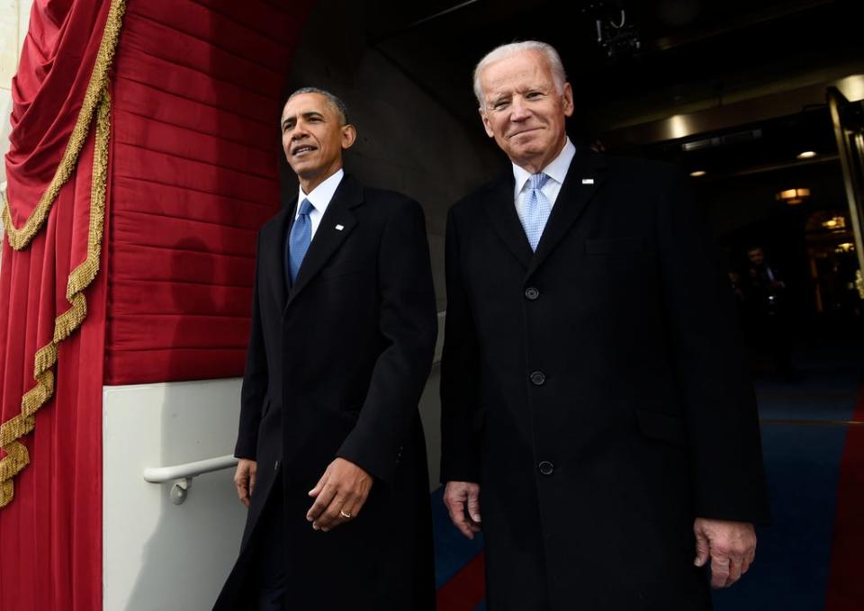 President Barack Obama and Vice President Joe Biden on Jan. 20, 2017, in Washington, D.C.