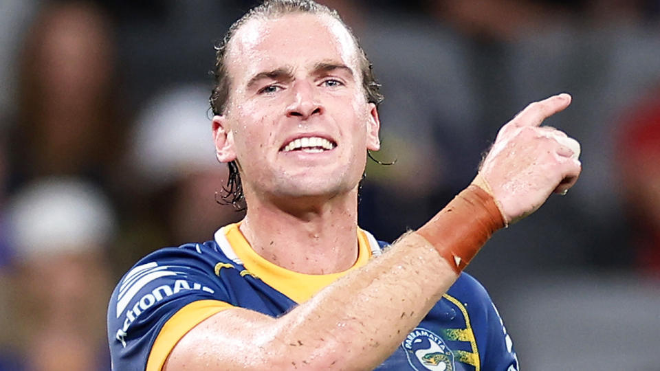 Clint Gutherson, pictured here in action for the Parramatta Eels.
