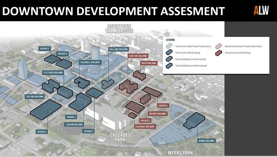 The state of Florida is considering a proposal to relocate its employees in downtown Tallahassee to other properties, such as its Southwood complex.