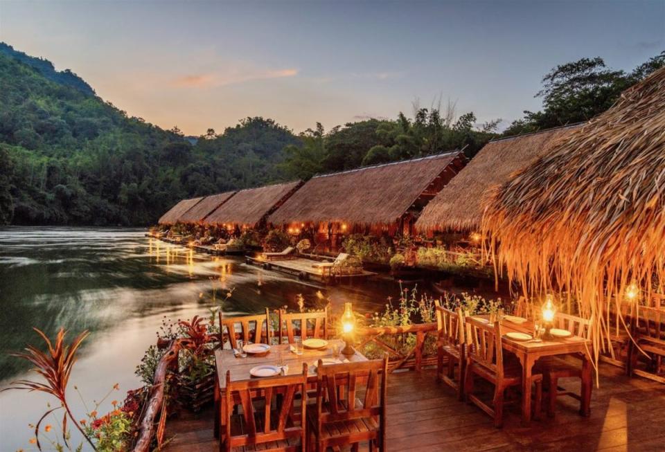 Float on the River Kwai in this eco-resort (River Kwai Jungle Rafts)