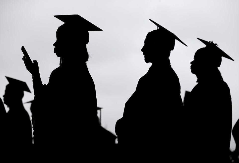 Graduates in 2018 in East Rutherford, N.J.