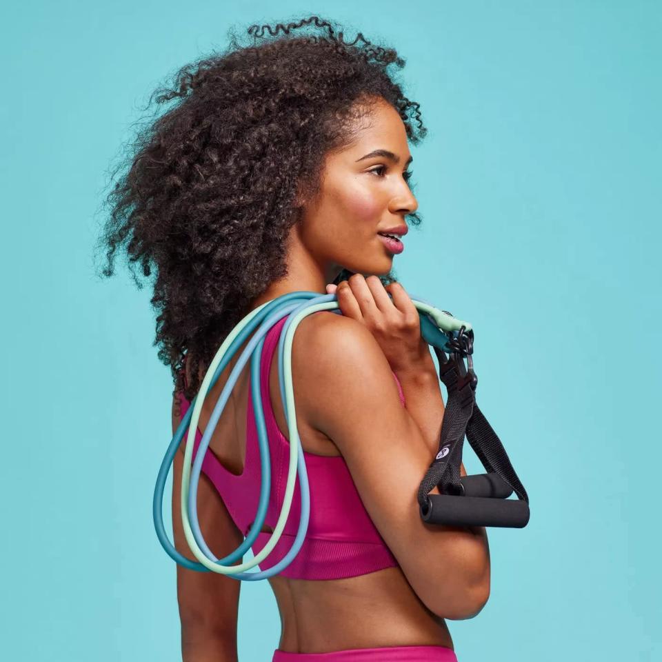 <p>The POPSUGAR 3-IN-1 Resistance Cord is available in stores and <span>online at Target</span>.</p>