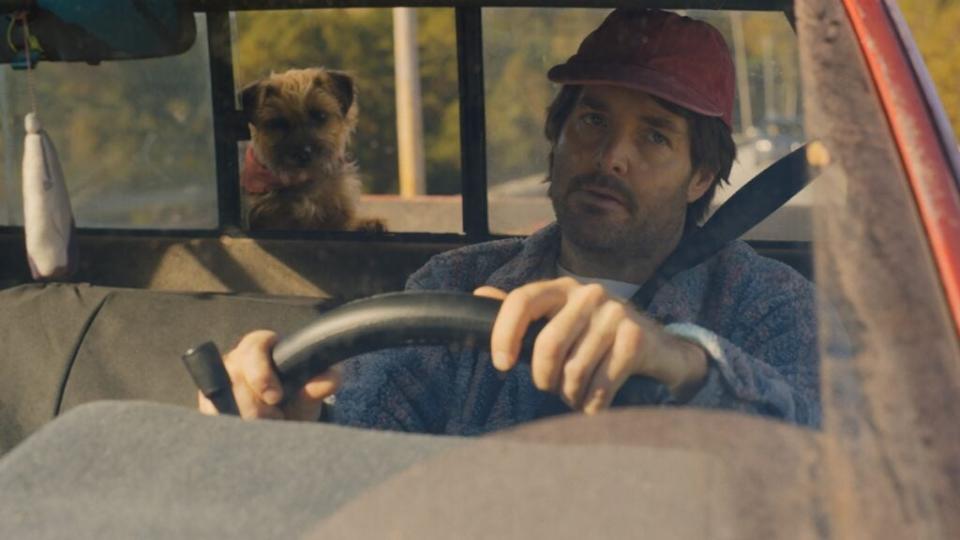 Doug (Will Forte), a pothead and Reggie’s reluctant owner, in “Strays” (Universal)