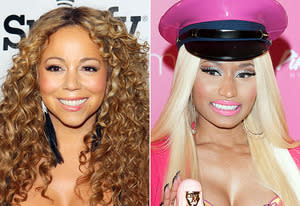 Mariah Carey, Nicki Minaj | Photo Credits: JB Lacroix/WireImage, Dave Kotinsky/Getty Images