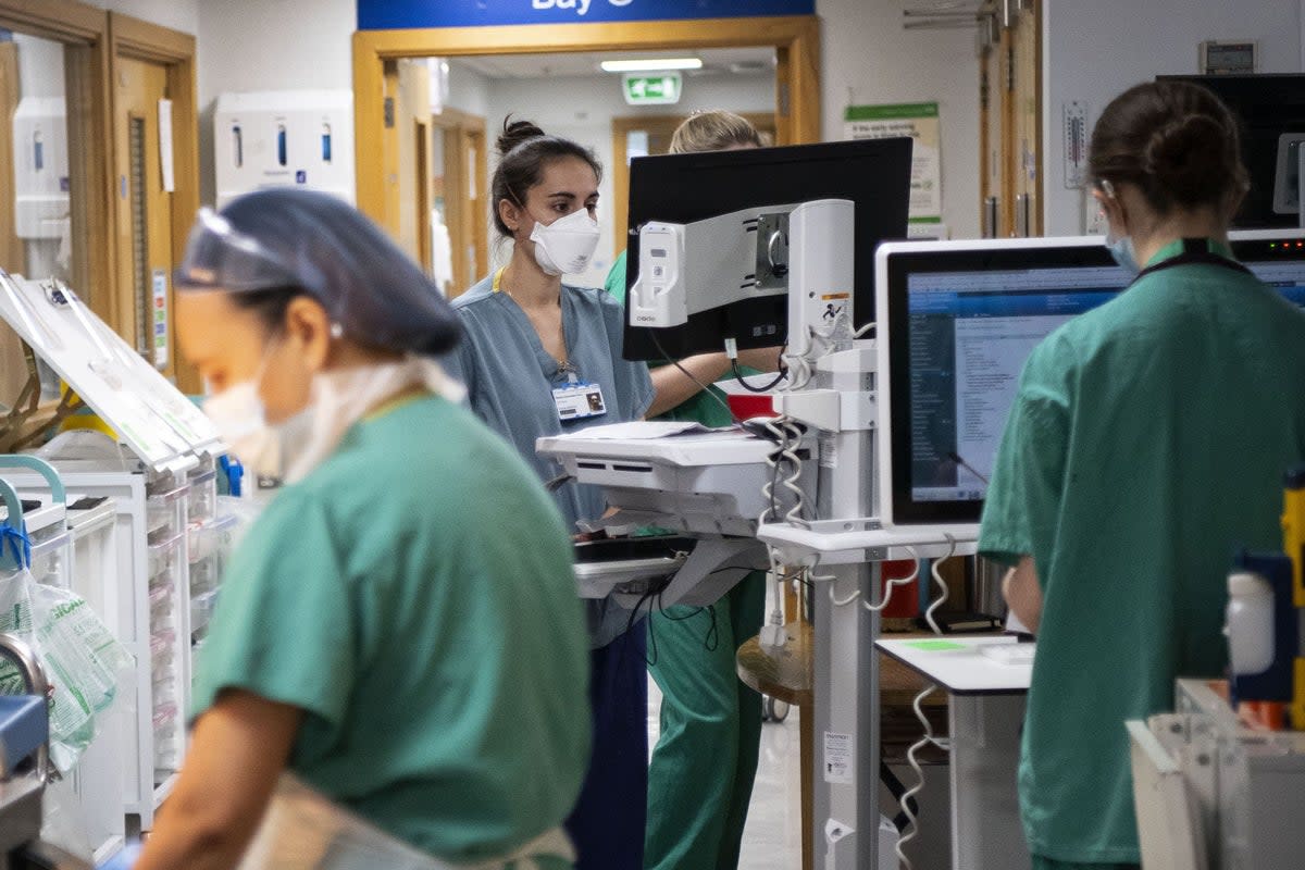 Mental health accounts for almost a quarter of record levels of NHS staff absences, according to official data (PA) (PA Wire)