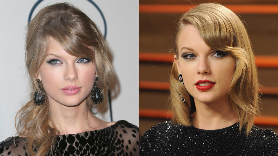 dramatic celeb hair taylor swift