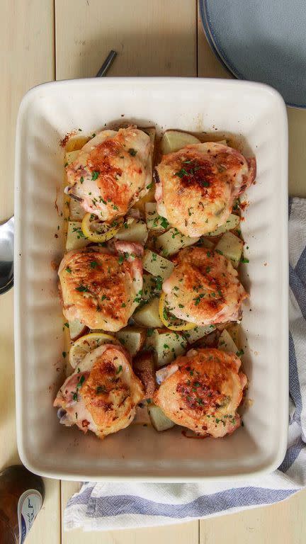 5) Garlic Butter Baked Chicken Thighs