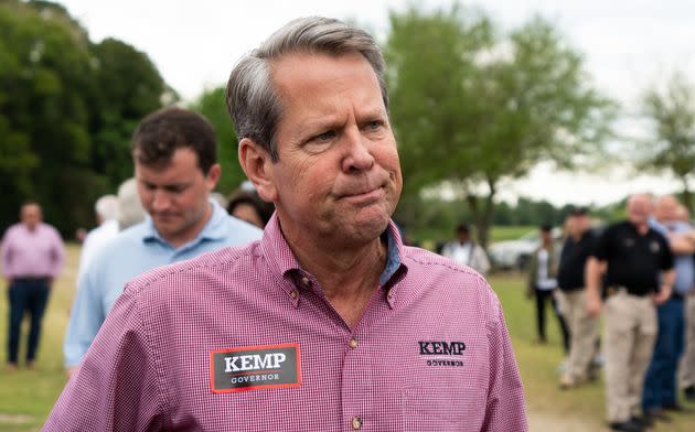 Gov. Brian Kemp is currently holding a double-digit lead over David Perdue, the candidate Donald Trump is backing. (Photo: Bill Clark/CQ-Roll Call via Getty Images)