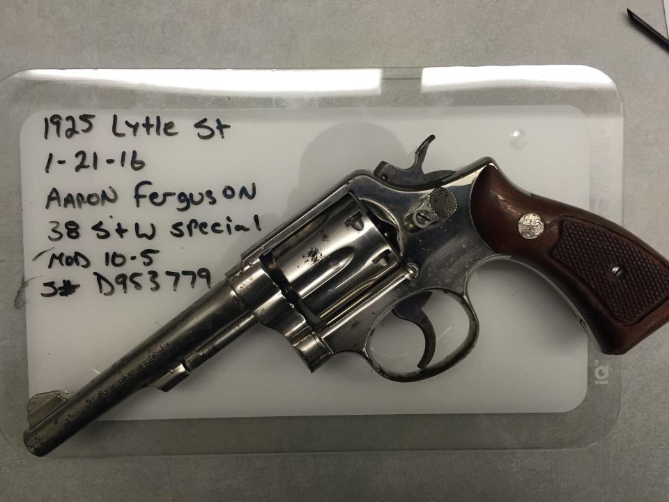 Drug ring members in Louisville somehow had this stolen .38 Smith & Wesson Special issued to a member of the Detroit Police Department.